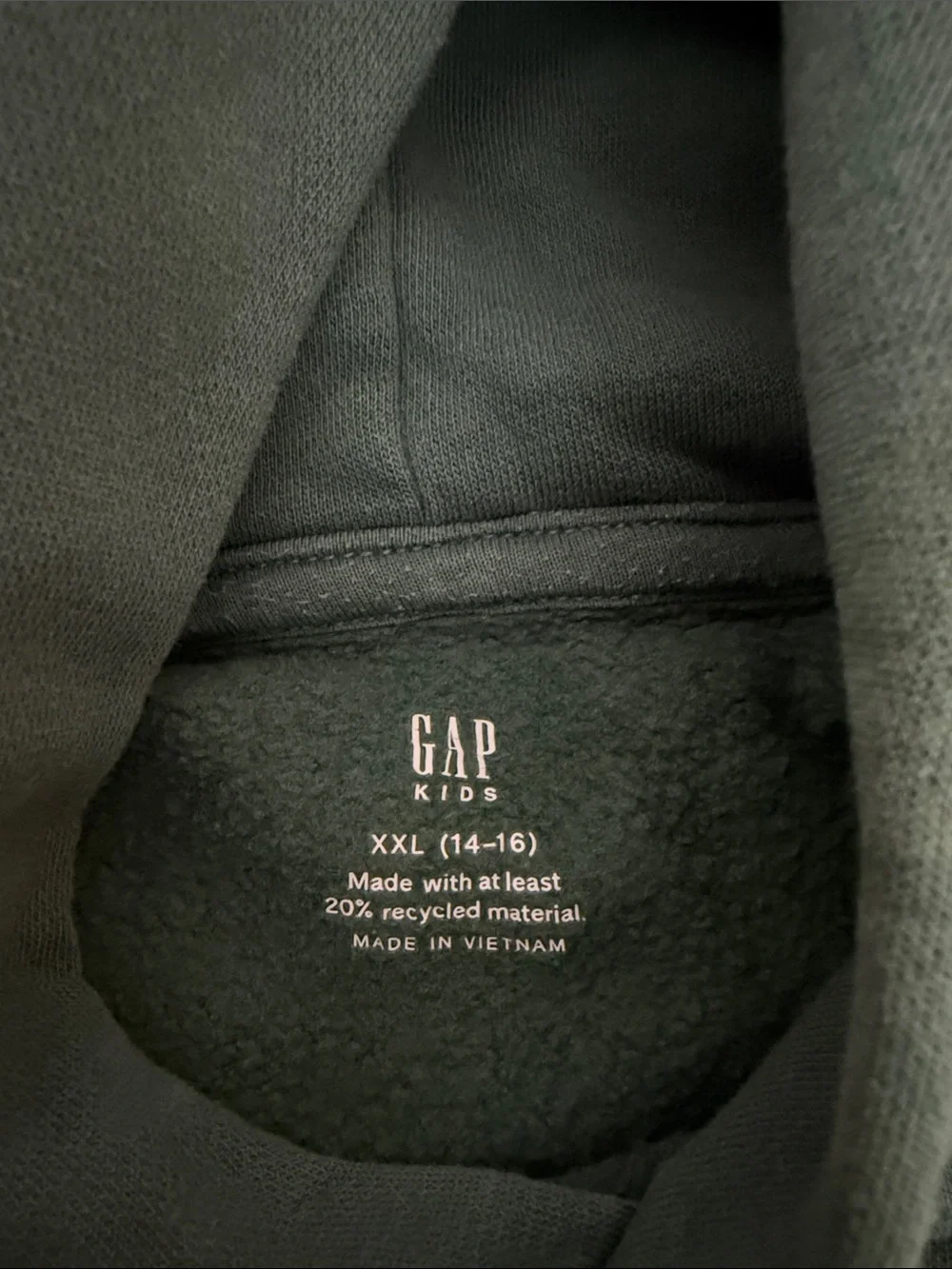 GAP Dark Green Pullover Hoodie